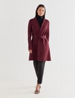 Oliver Black Long Sleeve Wrap Cardigan, Burgundy product photo View 05 S