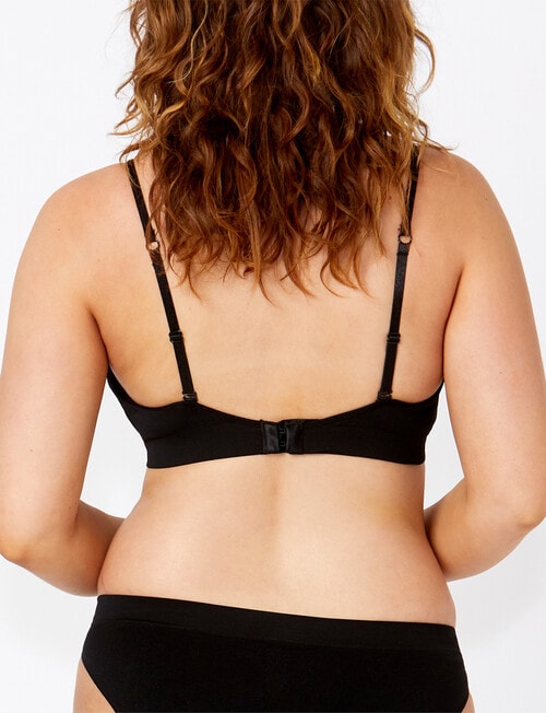 Ambra Bare Essentials Moulded Bra, Black, 10A-D-,14B-D product photo View 03 L