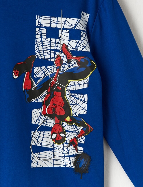 Licensed Spidey Hangtime Pyjama Set, Sport Blue & Gainsboro Marle product photo View 02 L