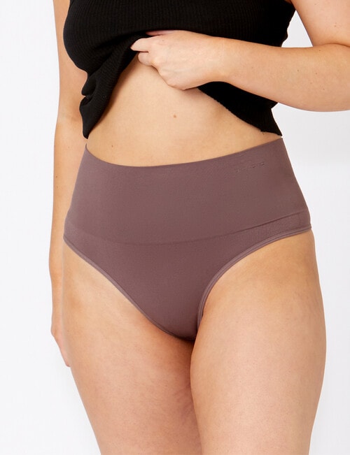 Ambra Seamless Smoothies G-String Brief, 2-Pack, Neutral, 8-16 product photo View 05 L