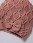 Teeny Weeny Bow Beanie, Berry product photo View 02 S