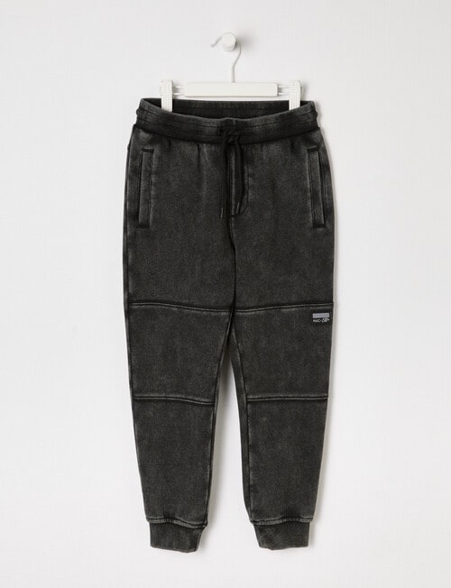 Mac & Ellie Knee Panel Trackpant, Acid Black product photo