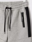 Mac & Ellie Side Panel Trackpant, Grey Marle product photo View 03 S