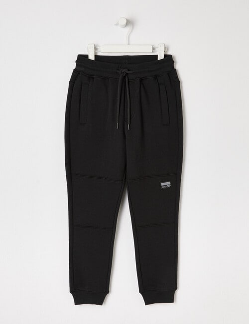 Mac & Ellie Knee Panel Trackpant, Black product photo