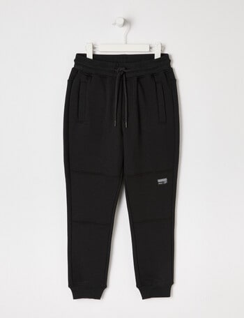 Mac & Ellie Knee Panel Trackpant, Black product photo