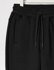 Mac & Ellie Knee Panel Trackpant, Black product photo View 03 S