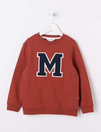 Mac & Ellie Crew Sweatshirt M, Red Marle product photo
