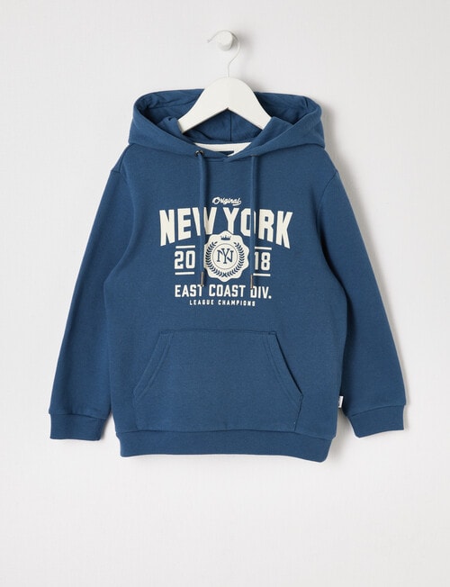 Mac & Ellie New York Hoodie, Blue product photo