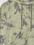 Mac & Ellie Tie Dye Hoodie, Khaki product photo View 03 S