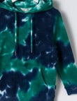Mac & Ellie Tie Dye Hoodie, Green product photo View 03 S