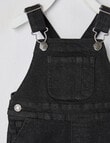 Teeny Weeny Denim Overall, Washed Black product photo View 02 S