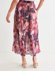 Ella J Chiffon Skirt, Calypso Print product photo View 02 S