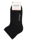 Jockey Woman Fine Circulation Anklet Sock, 2-Pack, Black, 3-11 product photo