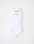 Jockey Woman Fine Circulation Anklet Sock, 2-Pack, White, 3-11 product photo View 02 S