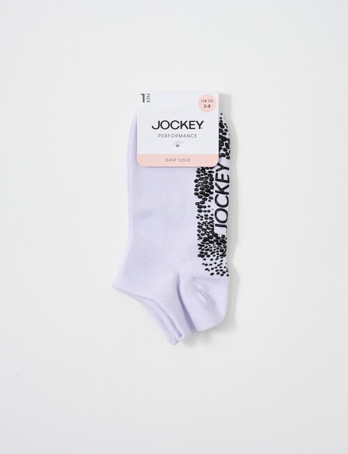 Jockey Woman Active Grip Low Cut Socks, 1-Pack Lavender, 3-8 product photo View 02 L