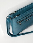 Pronta Moda Lucy Medium Crossbody Bag, Calypso Blue product photo View 02 S