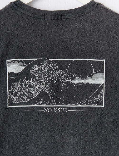 No Issue Acid Wash Long Sleeve Tee, Black product photo View 04 L