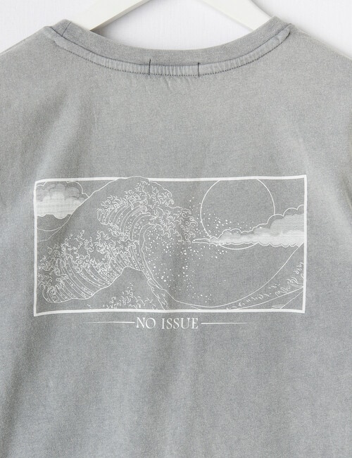 No Issue Acid Wash Long Sleeve Tee, Grey product photo View 04 L