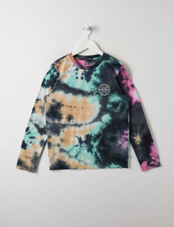No Issue Tie Dye Long Sleeve Tee, Black product photo