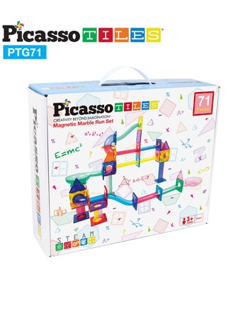 Picasso Tiles, Magnetic Marble Run, 71-Pieces product photo