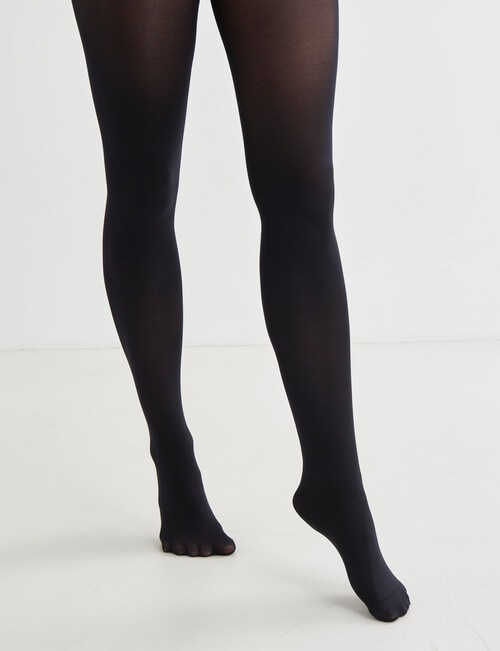 Lyric Opaque Tights, 50D, 2-Pack, Black product photo View 02 L