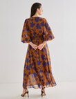 Whistle Floral Print Dress, Violet product photo View 02 S