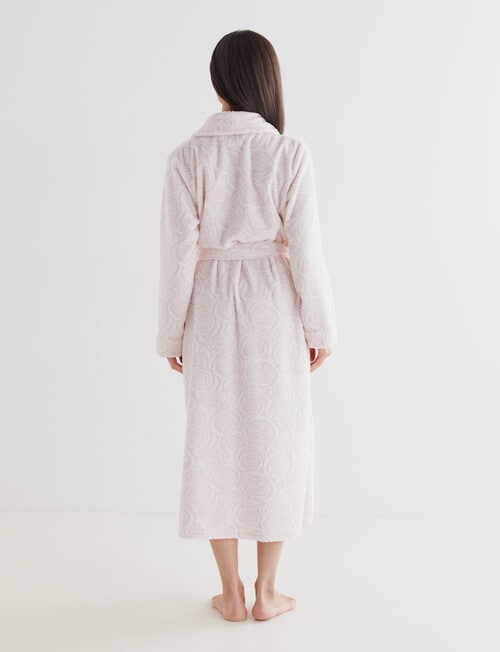 Ruby & Bloom Rose Textured Robe, Pale Pink, 10-26 product photo View 02 L