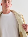 Tarnish Sherpa Lined Jacket, Beige product photo View 04 S