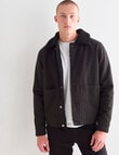 Tarnish Sherpa Lined Jacket, Charcoal product photo View 06 S