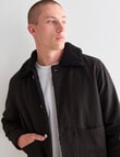 Tarnish Sherpa Lined Jacket, Charcoal product photo View 07 S