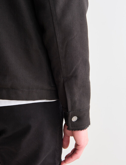 Tarnish Sherpa Lined Jacket, Charcoal product photo View 08 L