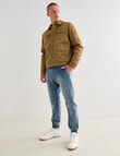Tarnish Suede Trucker Jacket, Camel product photo View 03 S