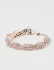 Harlow Twisted Sparkle Bracelet, Rose Gold product photo View 02 S