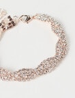 Harlow Twisted Sparkle Bracelet, Rose Gold product photo View 03 S