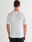 Superfit Polyester Ecovero Short Sleeve V-Neck Top, White product photo View 02 S