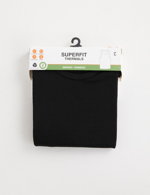 Superfit Merino Bamboo Singlet, Black product photo View 04 L