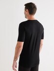 Superfit Merino Bamboo Short Sleeve Crew Tee, Black product photo View 02 S