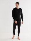 Superfit Merino Bamboo Long Sleeve Crew Tee, Black product photo View 03 S