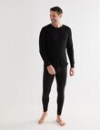 Superfit Merino Bamboo Long Sleeve Crew Tee, Black product photo View 03 S