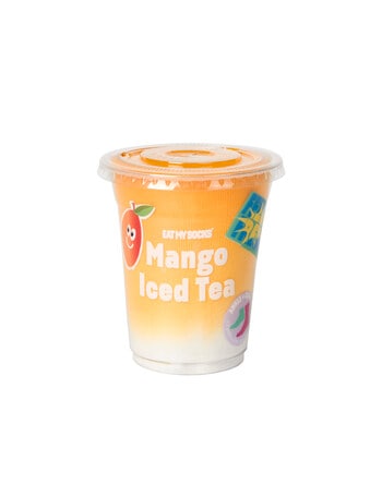 Eat My Socks Iced Tea Mango Socks, 2-Pack, Orange & White product photo