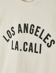 Mac & Ellie LA Long Sleeve Cuffed T-Shirt, Ivory product photo View 02 S