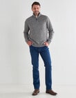 Chisel 1/4 Zip Textured Sweater, Natural Marle product photo View 03 S