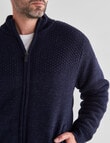 Chisel Knit Sweater, Navy Marle product photo View 04 S