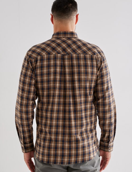 Kauri Trail Hughes Long Sleeve Shirt,Brown product photo View 02 L
