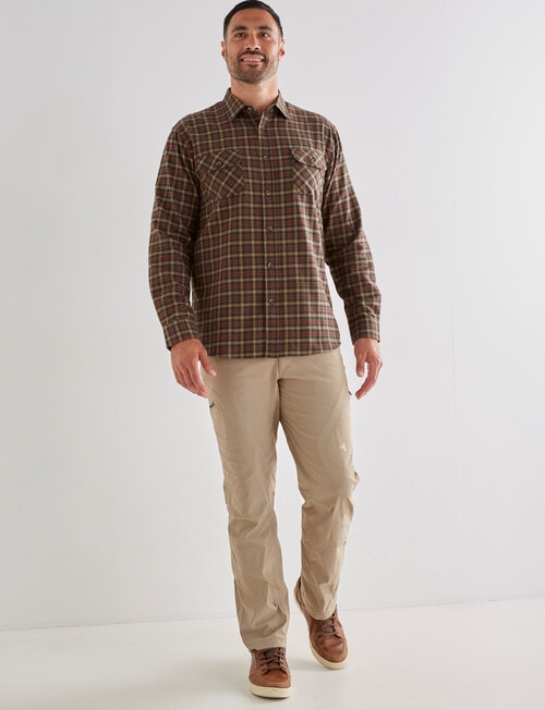 Kauri Trail Hunter Long Sleeve Shirt, Khaki product photo View 03 L