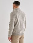 Kauri Trail Dylan Quarter Zip Sweater, Natural Marle product photo View 02 S