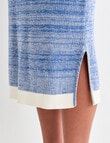 Zest Knitted Spacedye Dress, Blue product photo View 05 S