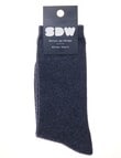 Simon De Winter Winter Warm Crew Sock, Charcoal Marle product photo