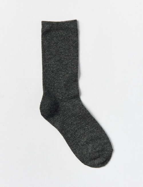 Simon De Winter Winter Warm Crew Sock, Charcoal Marle product photo