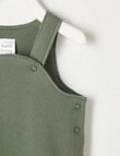 Teeny Weeny Knit Overalls, Evergreen product photo View 02 S